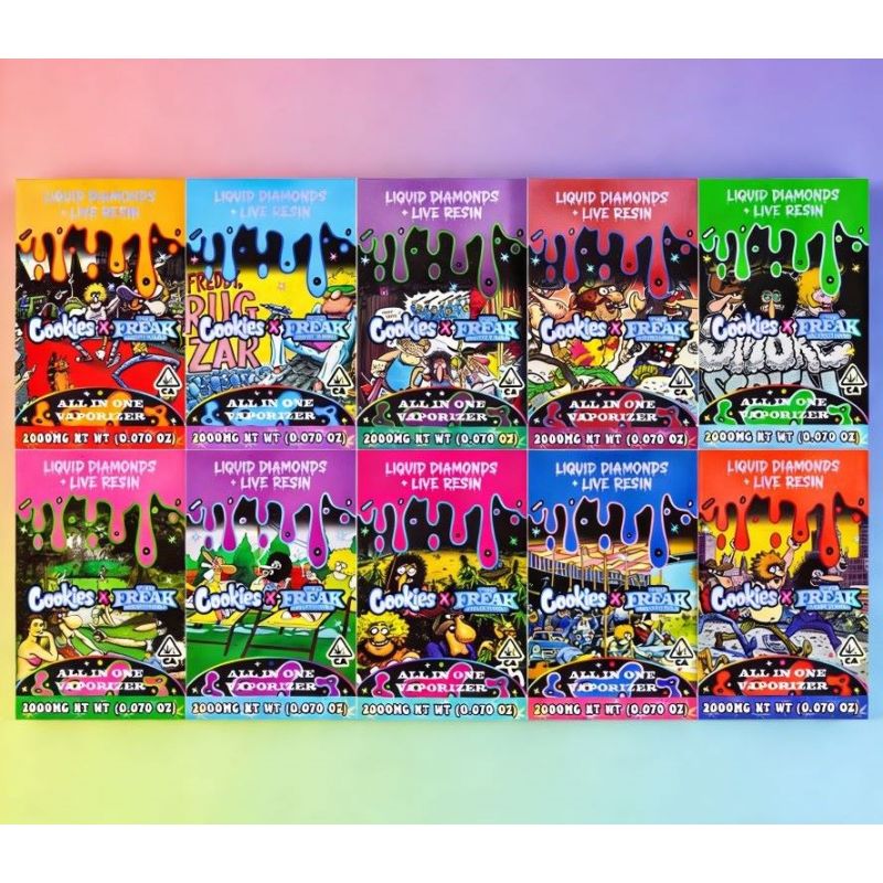 Cookies x Freak Brothers 1g & 2g Dual Flavors Empty Vape